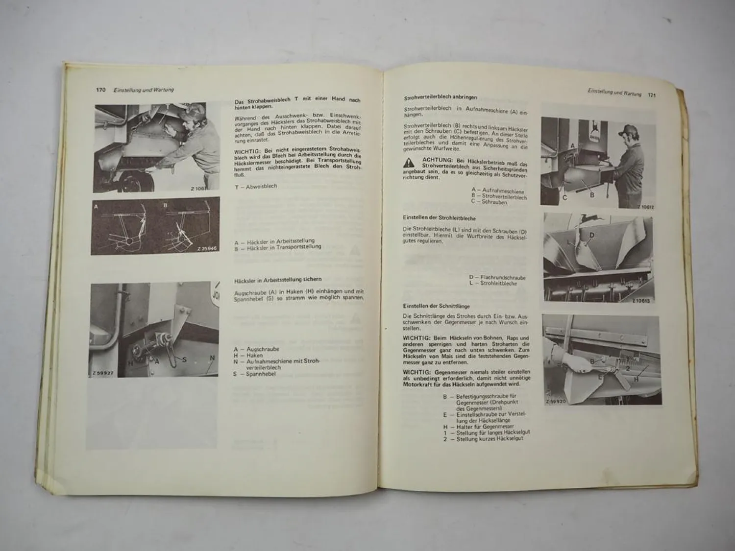 Original John Deere 955 Mähdrescher Betriebsanleitung 1970er Jahre