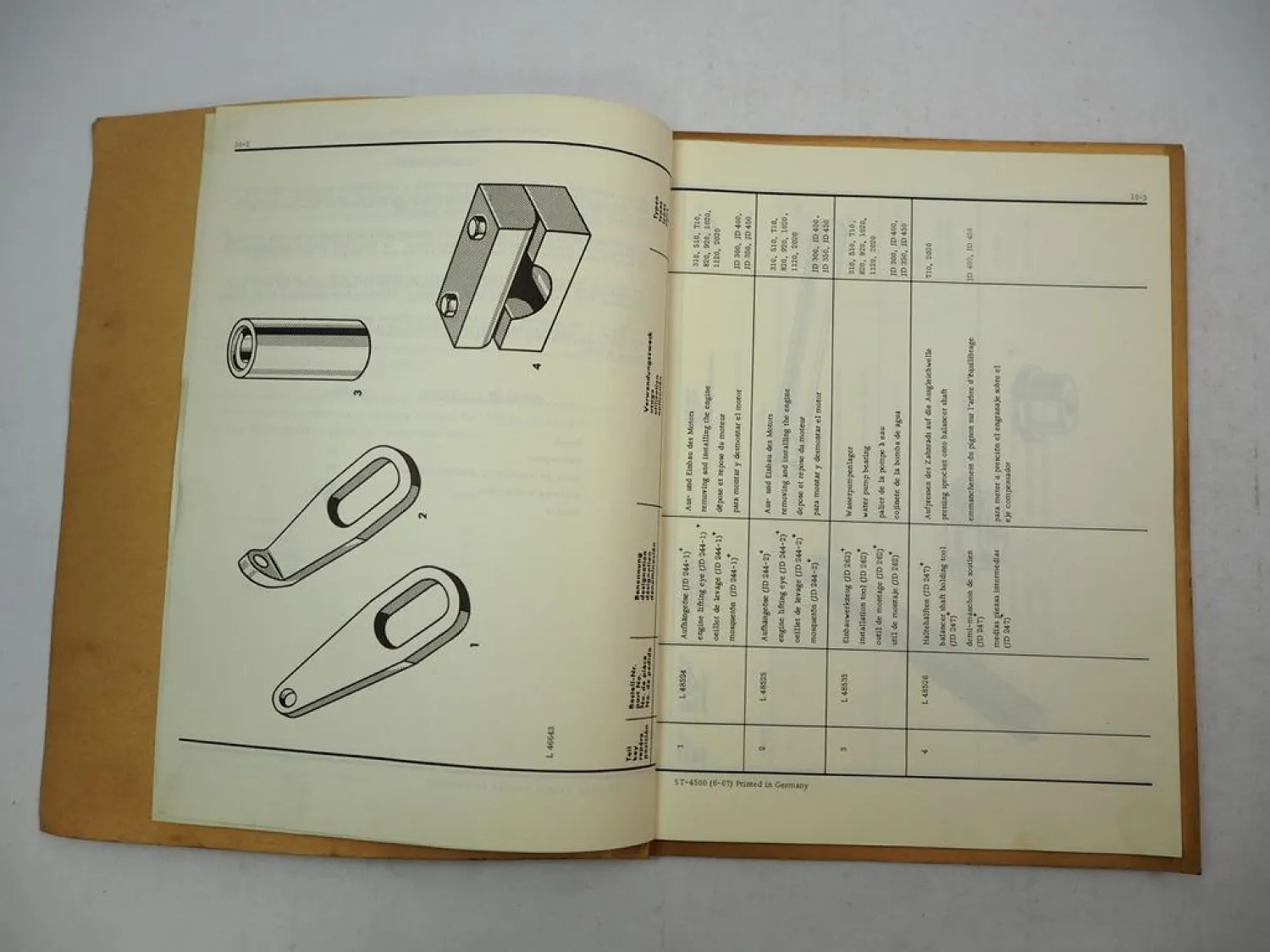 Original John Deere Traktoren Landmaschinen Spezialwerkzeug Katalog 1967
