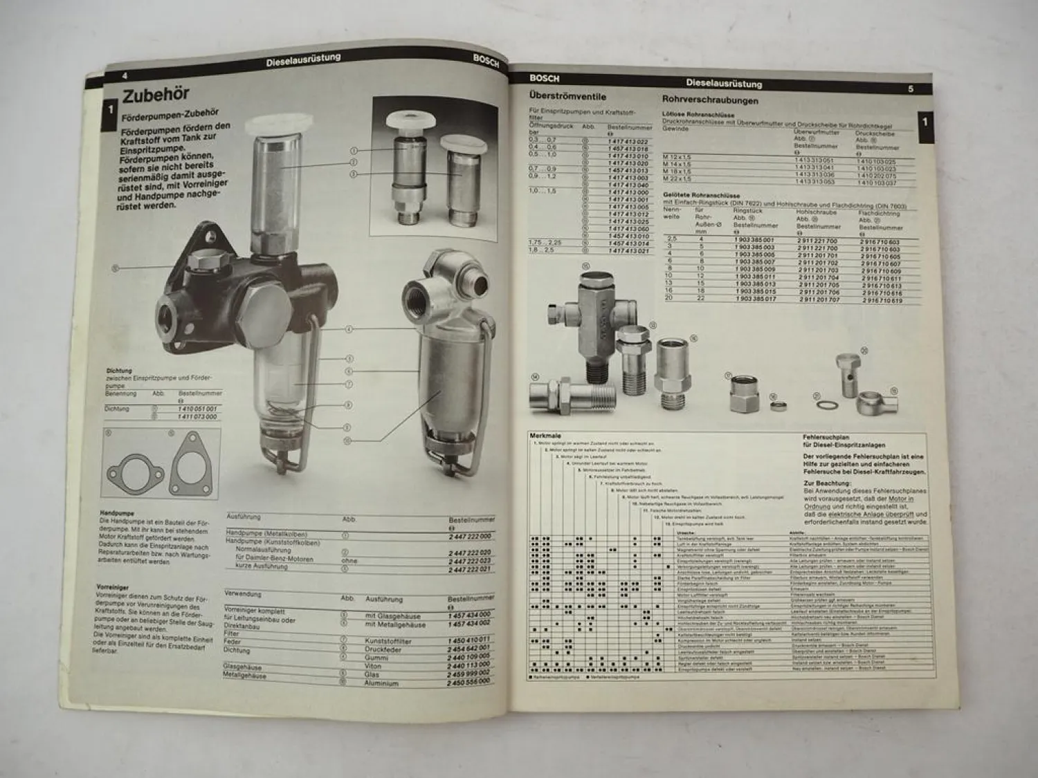 Original Katalog Bosch Landmaschinen Ausrüstung Zubehör 1982/83