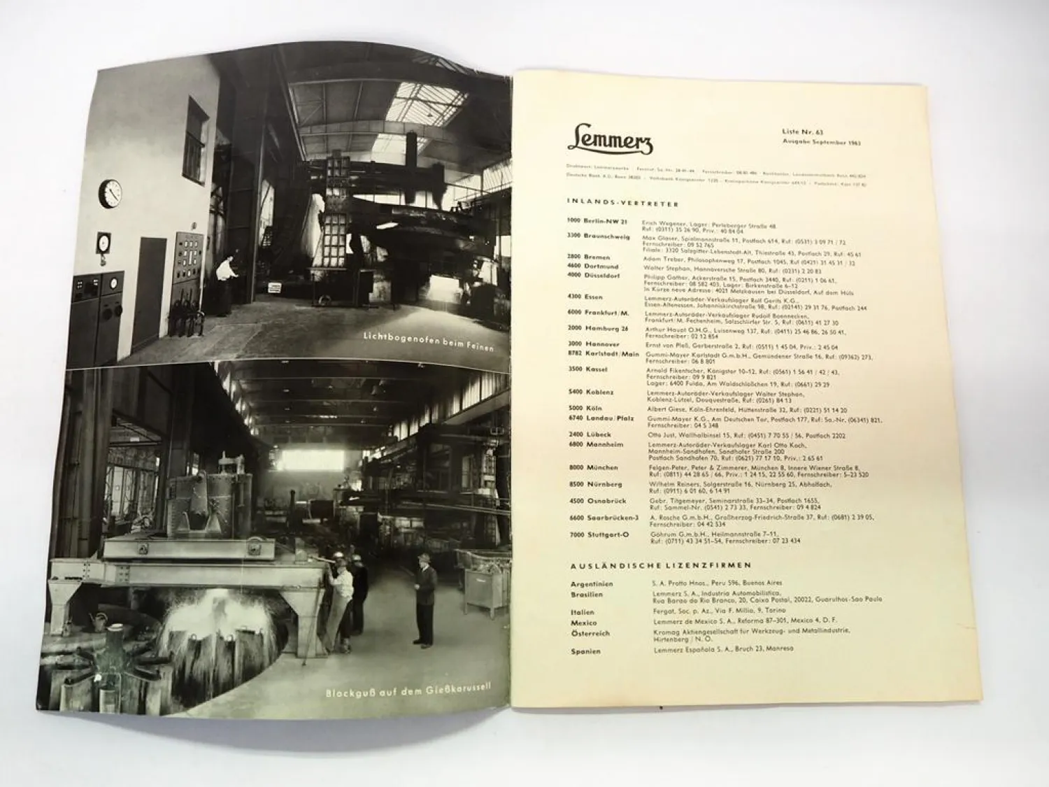 Original Katalog Lemmerz Räder Felgen für PKW LKW Schlepper 1963 Königswinter