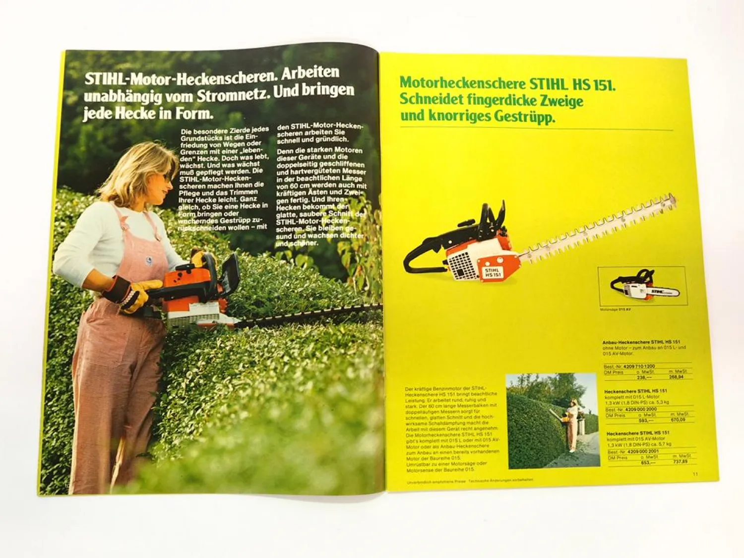 Original Katalog Stihl Stiga Motorgeräte Rasenmäher zur Gartenpflege 1980
