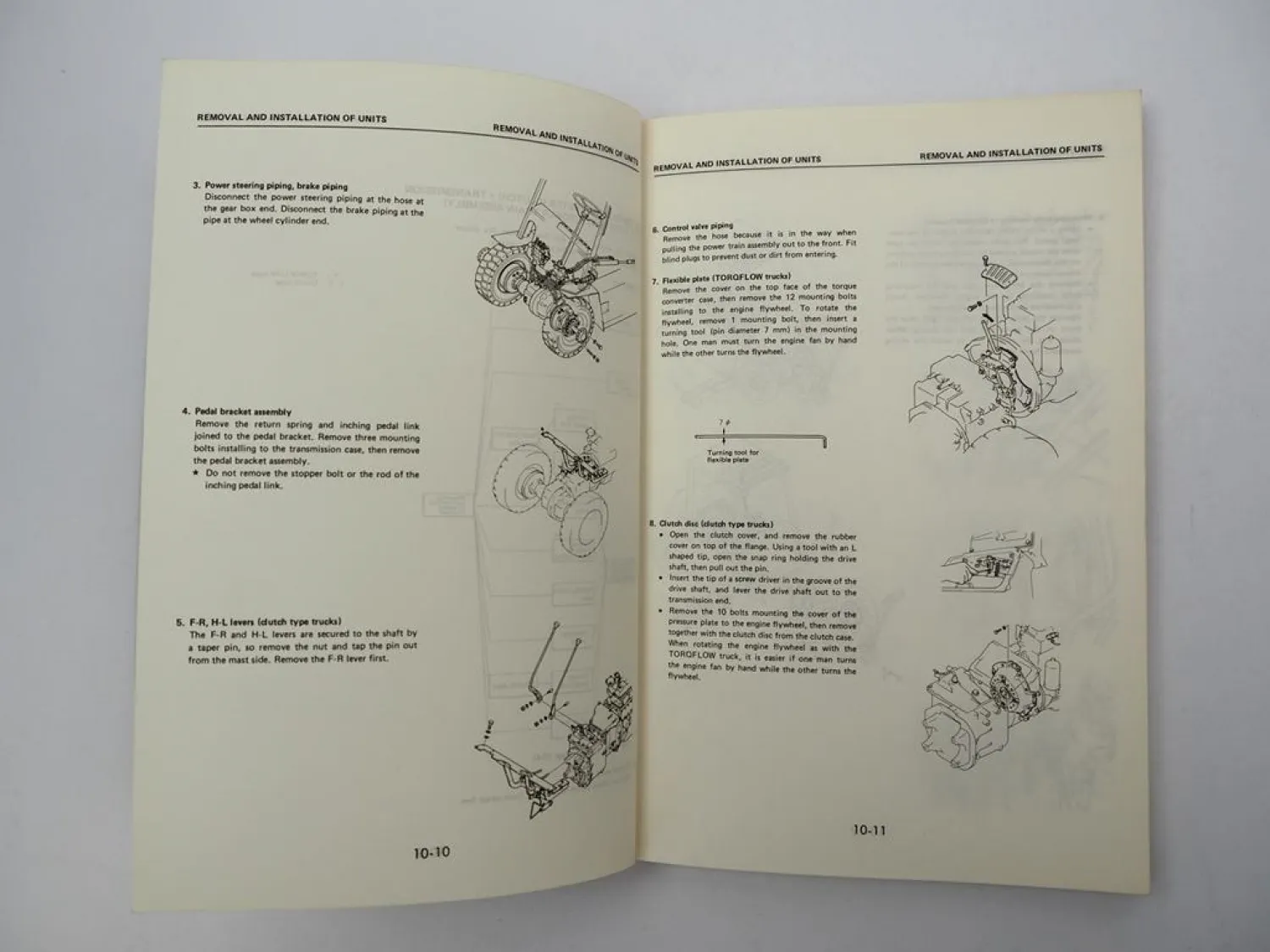 Original Komatsu FG FD 33 35 40 45 Z S -4 Forklift Truck Shop Manual 1984