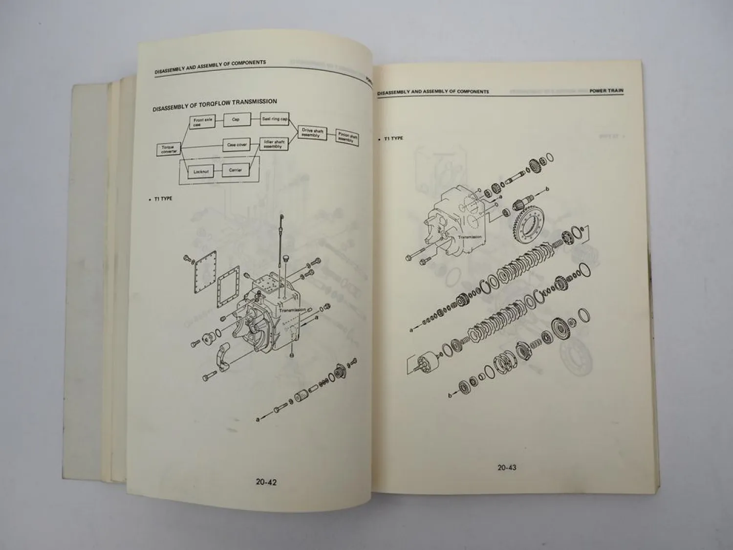 Original Komatsu FG FD 33 35 40 45 Z S -4 Forklift Truck Shop Manual 1984