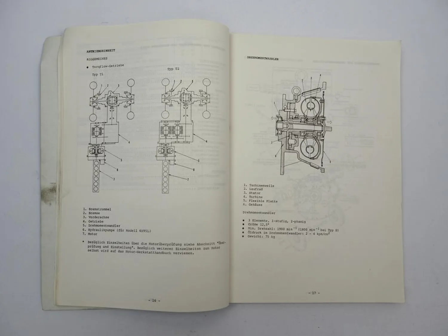 Original Komatsu FG FD 33 35 40 45 Z S -4 Gabelstapler Werkstatthandbuch 1986