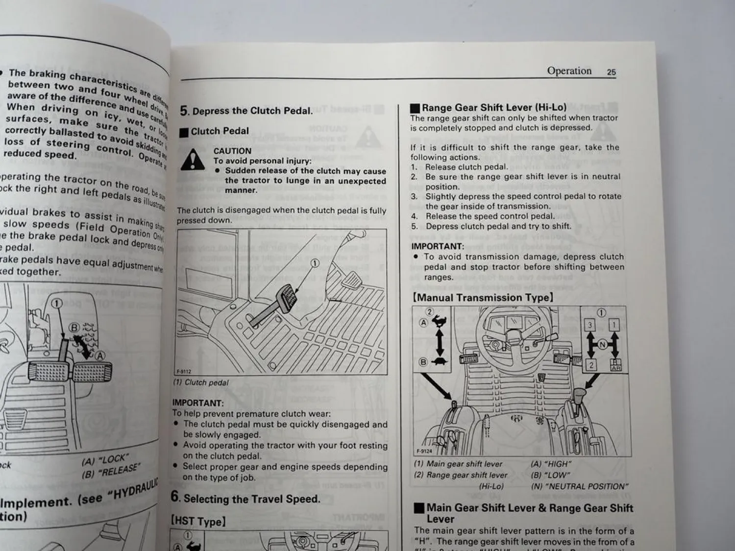 Original Kubota B 1700 2100 2400 Traktor Betriebsanleitung Bedienung Wartung