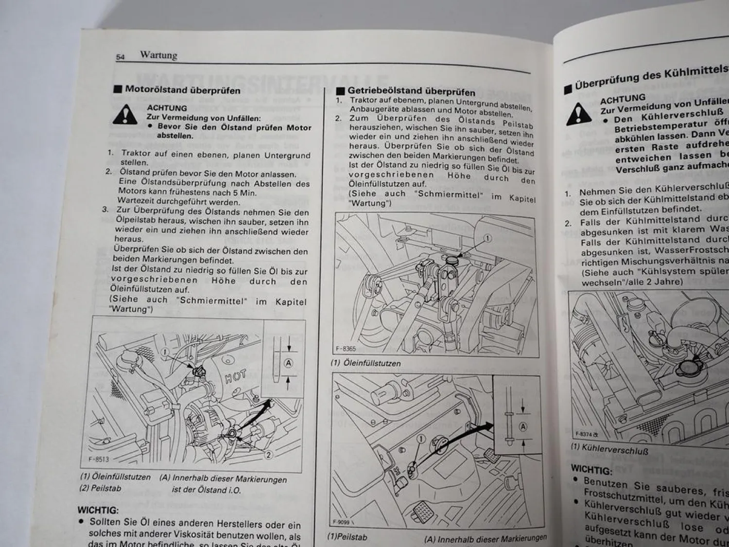 Original Kubota B 1700 2100 2400 Traktor Betriebsanleitung Bedienung Wartung