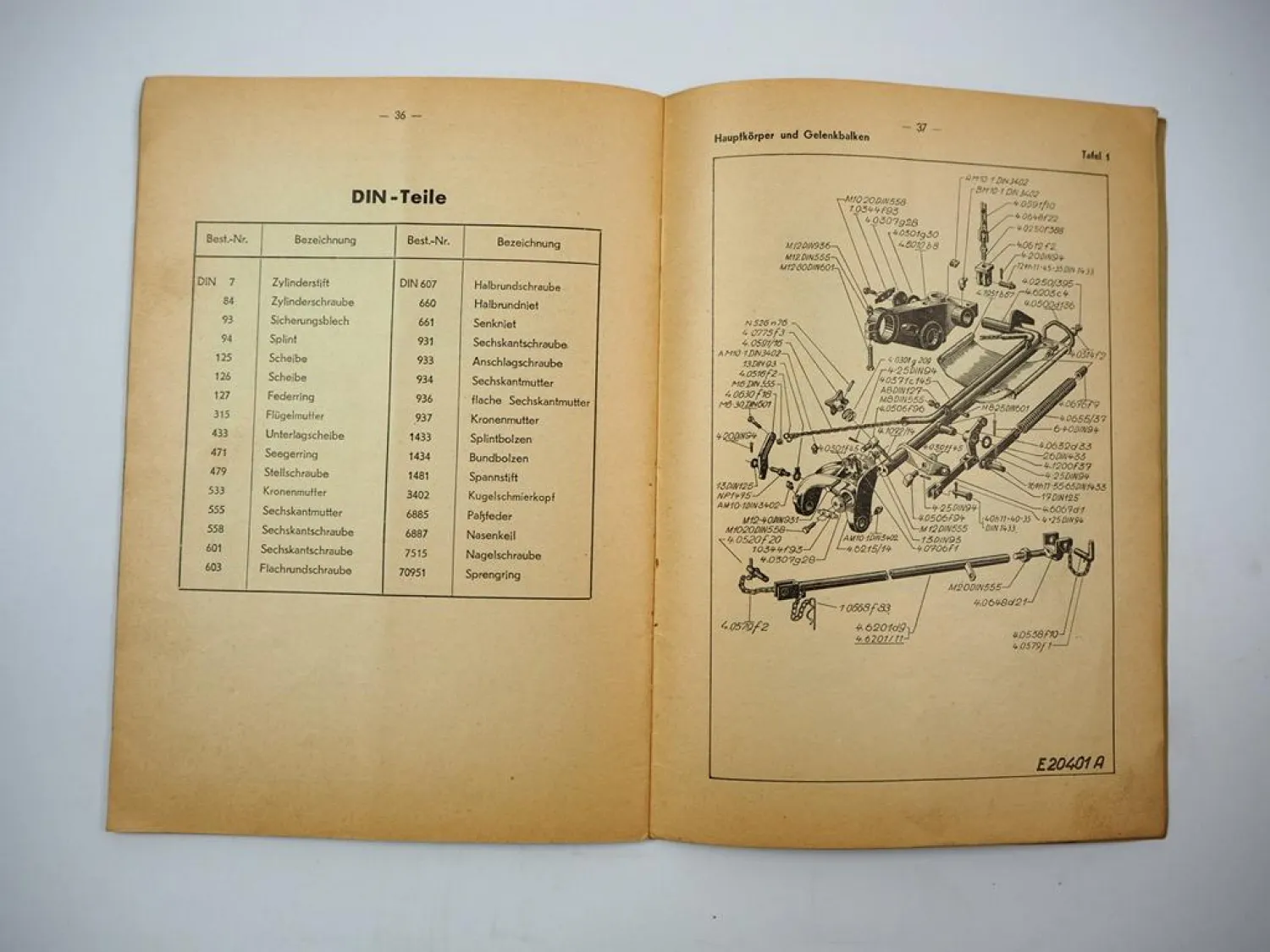 Original Lanz Alldog Anbaugrasmäher 5 Betriebsanleitung Ersatzteilliste 1955