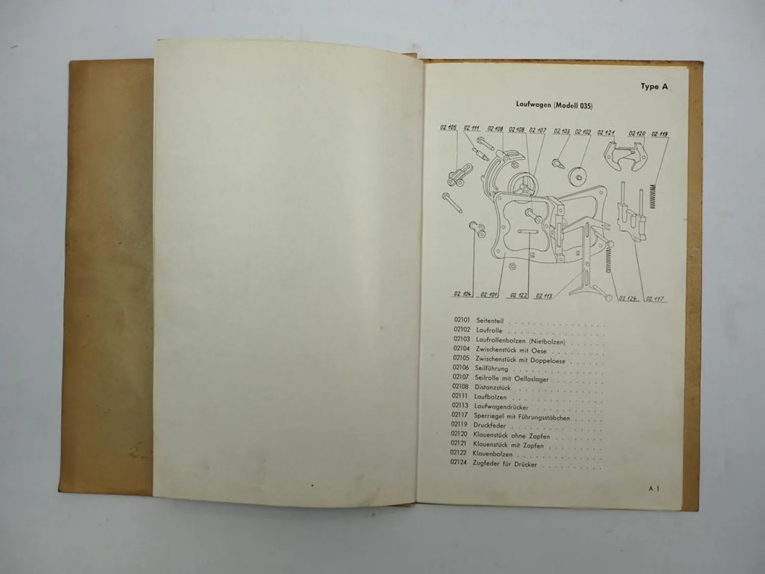 Original Lohmann Heuaufzug Dungaufzug Seilwinde Adler Ersatzteilliste 1950/60er