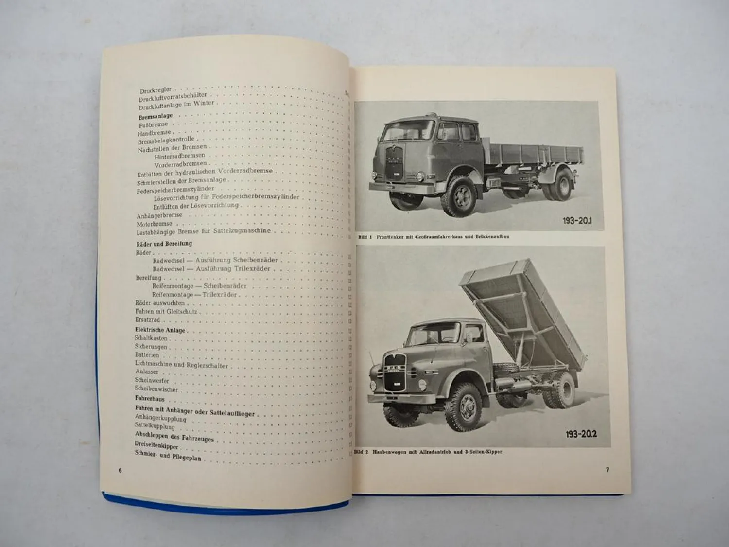 Original MAN Diesel 1080 LKW Betriebsanleitung Bedienung Wartung 1960er Jahre