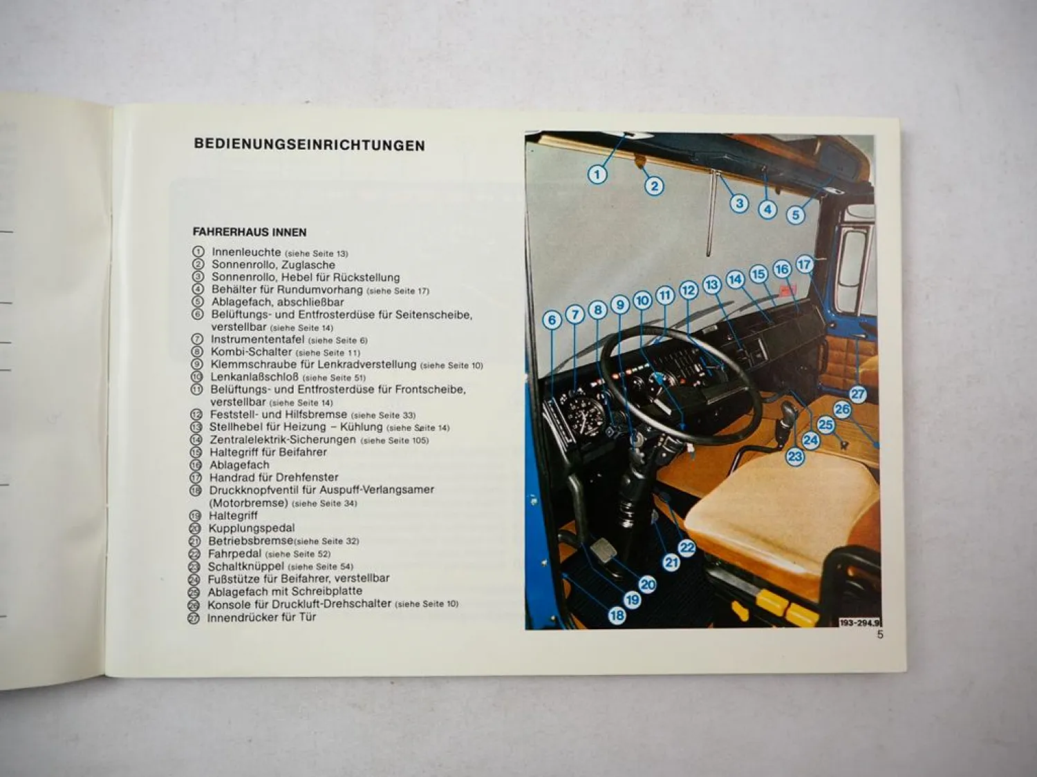 Original MAN Frontlenker Schwere Reihe LKW Betriebsanleitung 1980