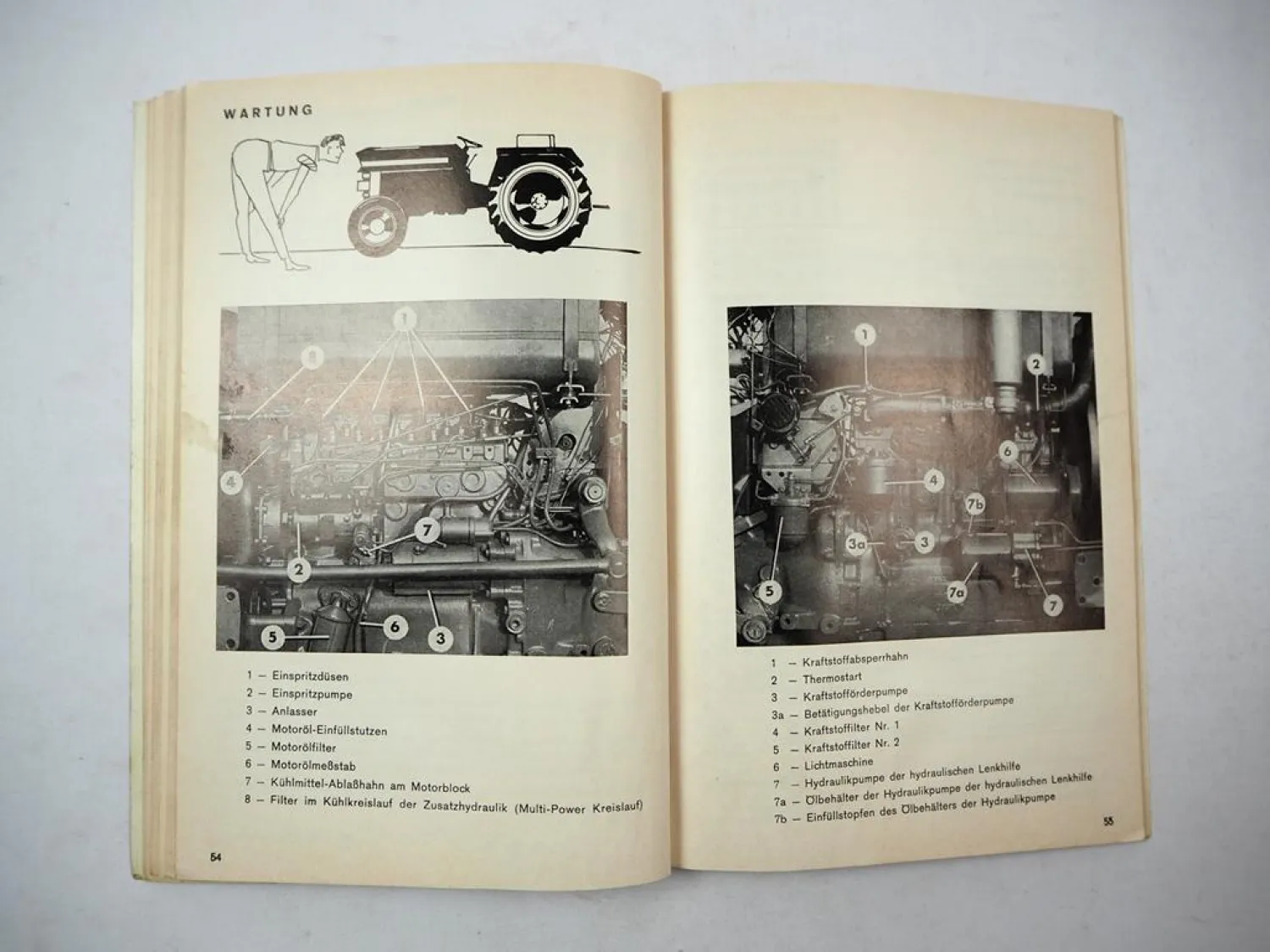 Original Massey Ferguson MF 168 168A Dieselschlepper Betriebsanleitung 1972