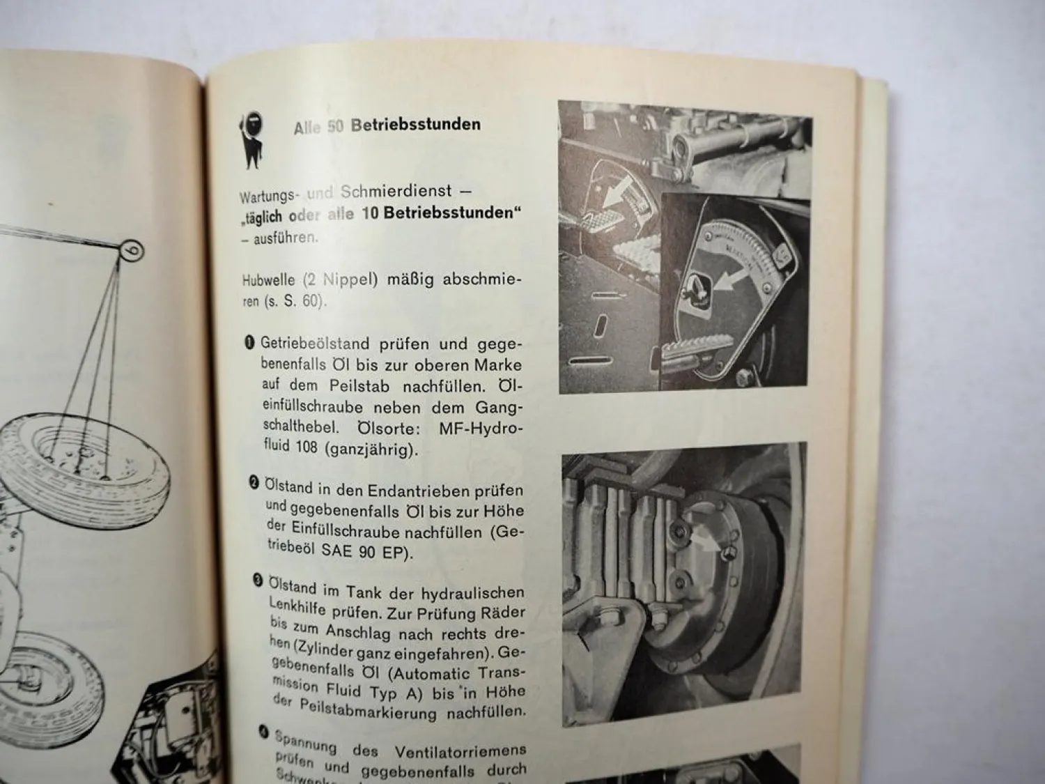 Original Massey Ferguson MF 168 168A Schlepper Betriebsanleitung Wartungsheft