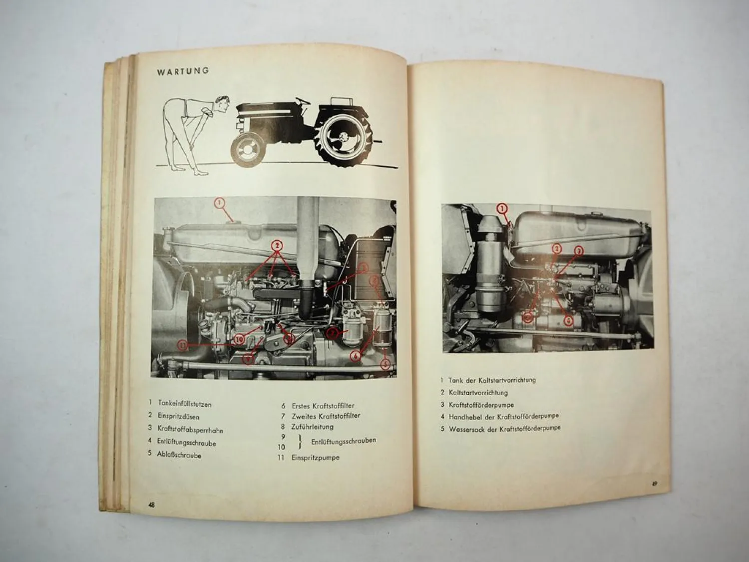 Original Massey Ferguson MF135 Dieselschlepper Betriebsanleitung 1969