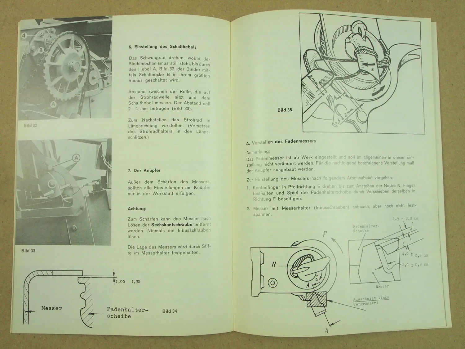 Original Massey Ferguson MF14 Presse Betriebsanleitung 1970 Wartungsheft blanko