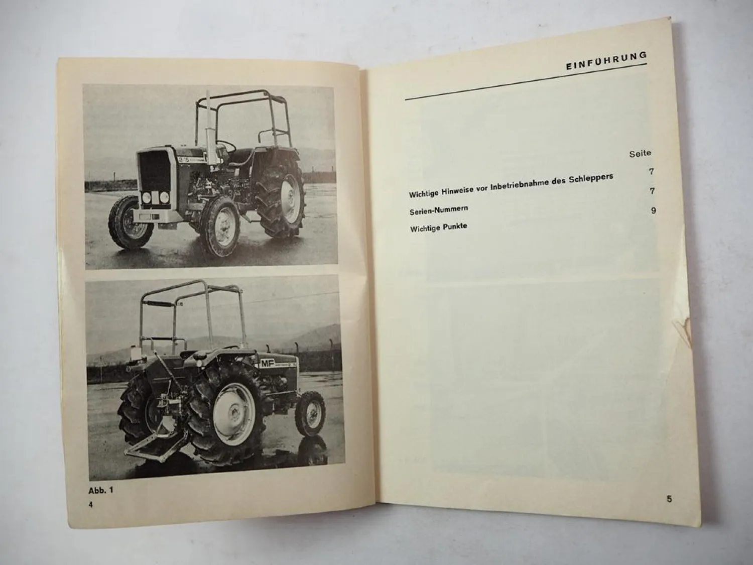 Original Massey Ferguson MF235-8G Schlepper Betriebsanleitung 1977