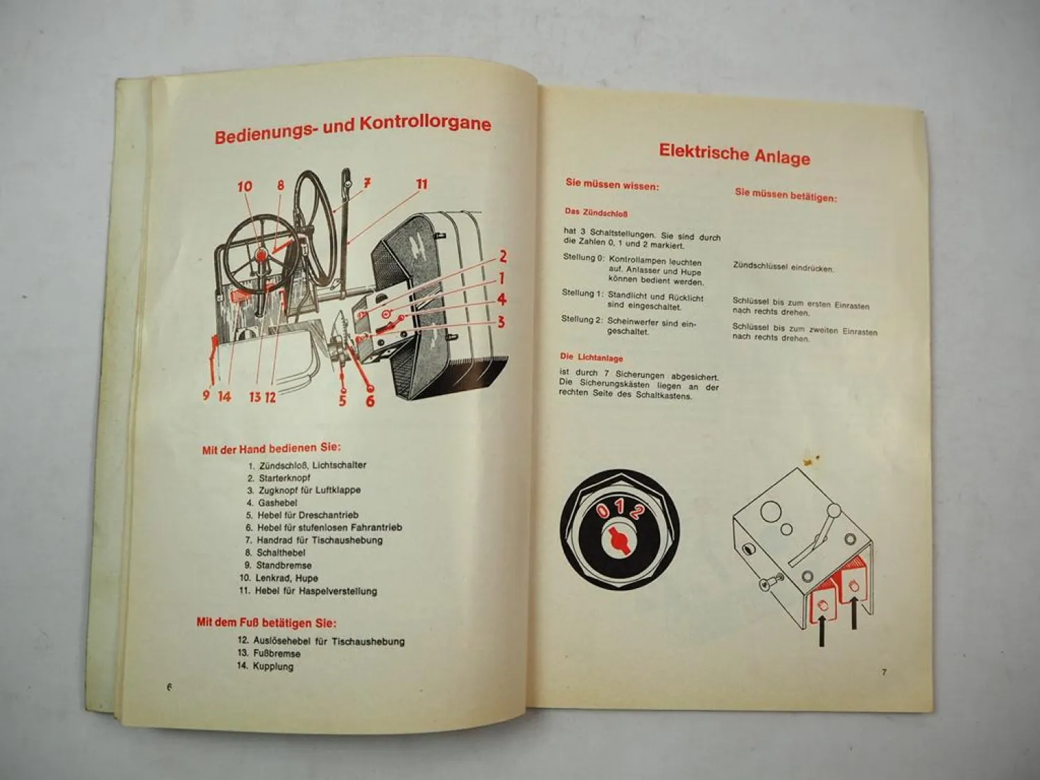 Original Massey Ferguson MF30 Mähdrescher Betriebsanleitung Wartung 1969