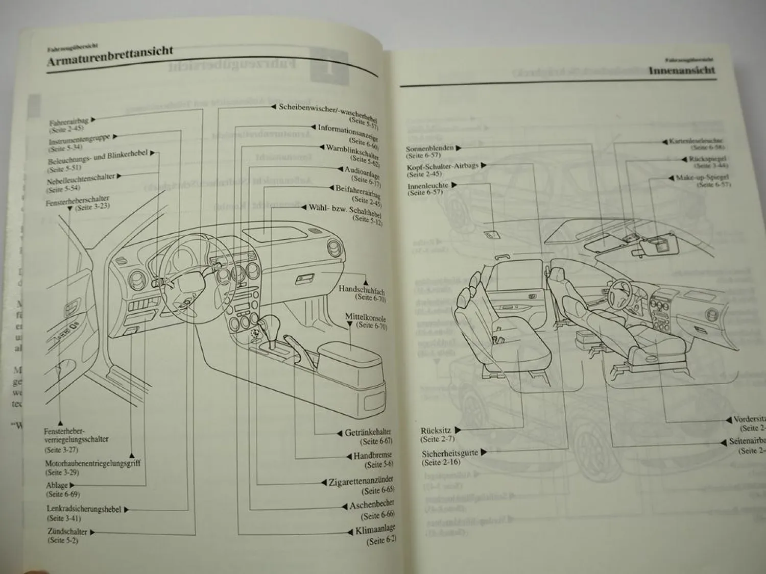Original Mazda6 GG GY Betriebsanleitung Bedienung 2002 Bordbuch deutsch