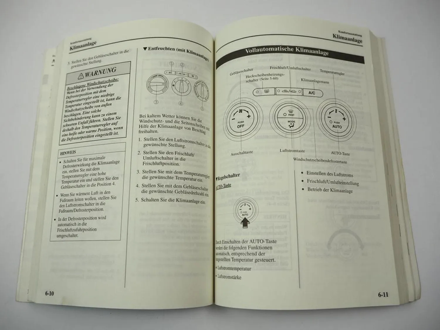 Original Mazda6 GG GY Betriebsanleitung Bedienung 2002 Bordbuch deutsch