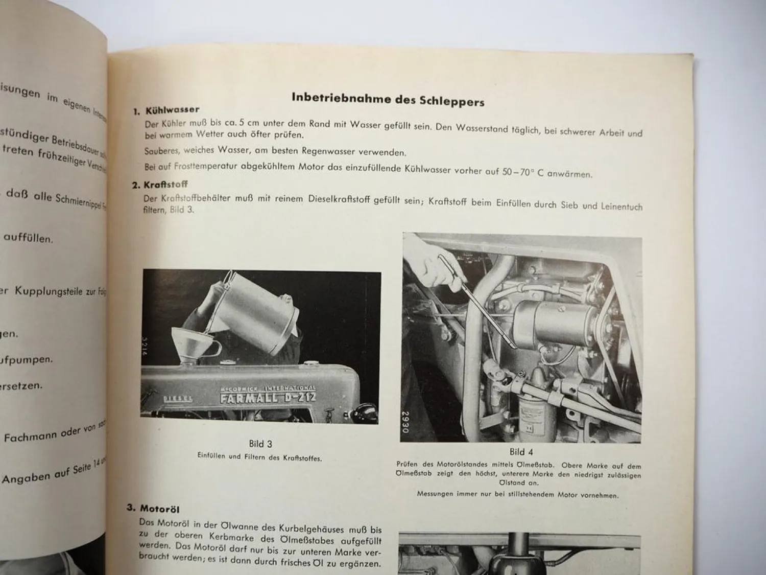 Original Mc Cormick IHC D-212 Farmall Betriebsanleitung Handbuch 1956