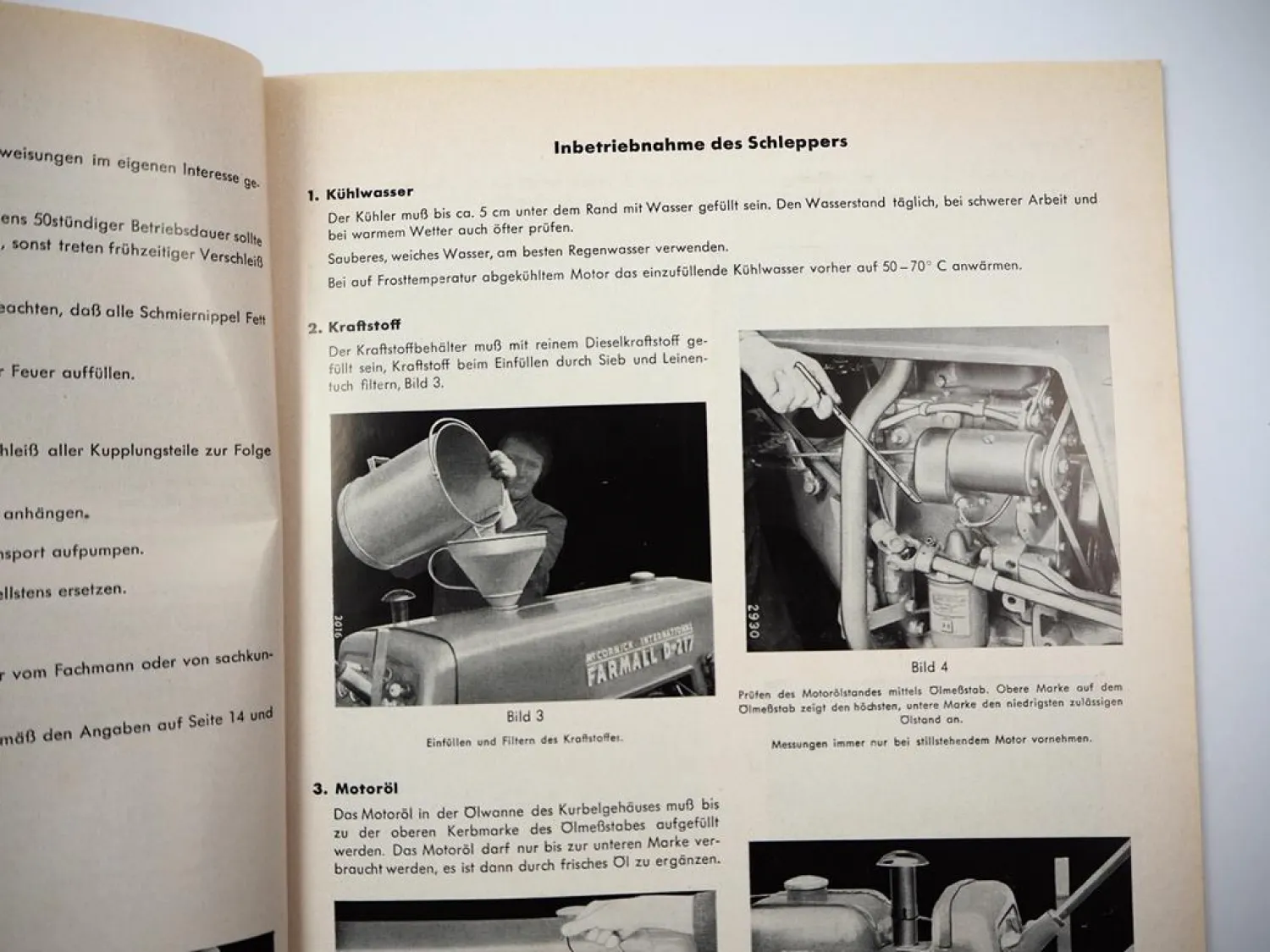 Original Mc Cormick IHC D-217 Farmall Betriebsanleitung Handbuch 1956