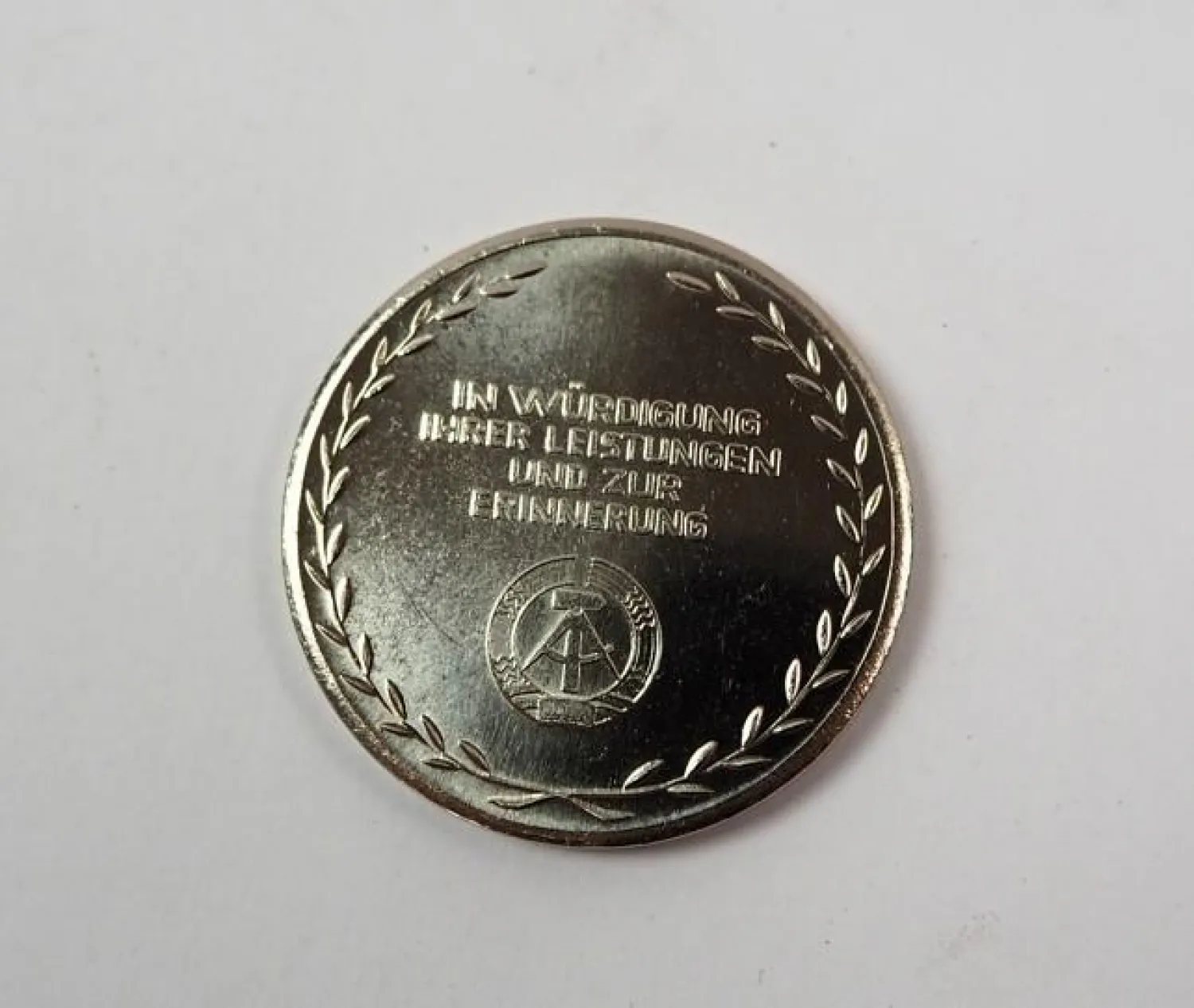 Original Medaille VEB Kraftverkehr Merseburg DDR ca. 1970/80 Walzwerkprägung