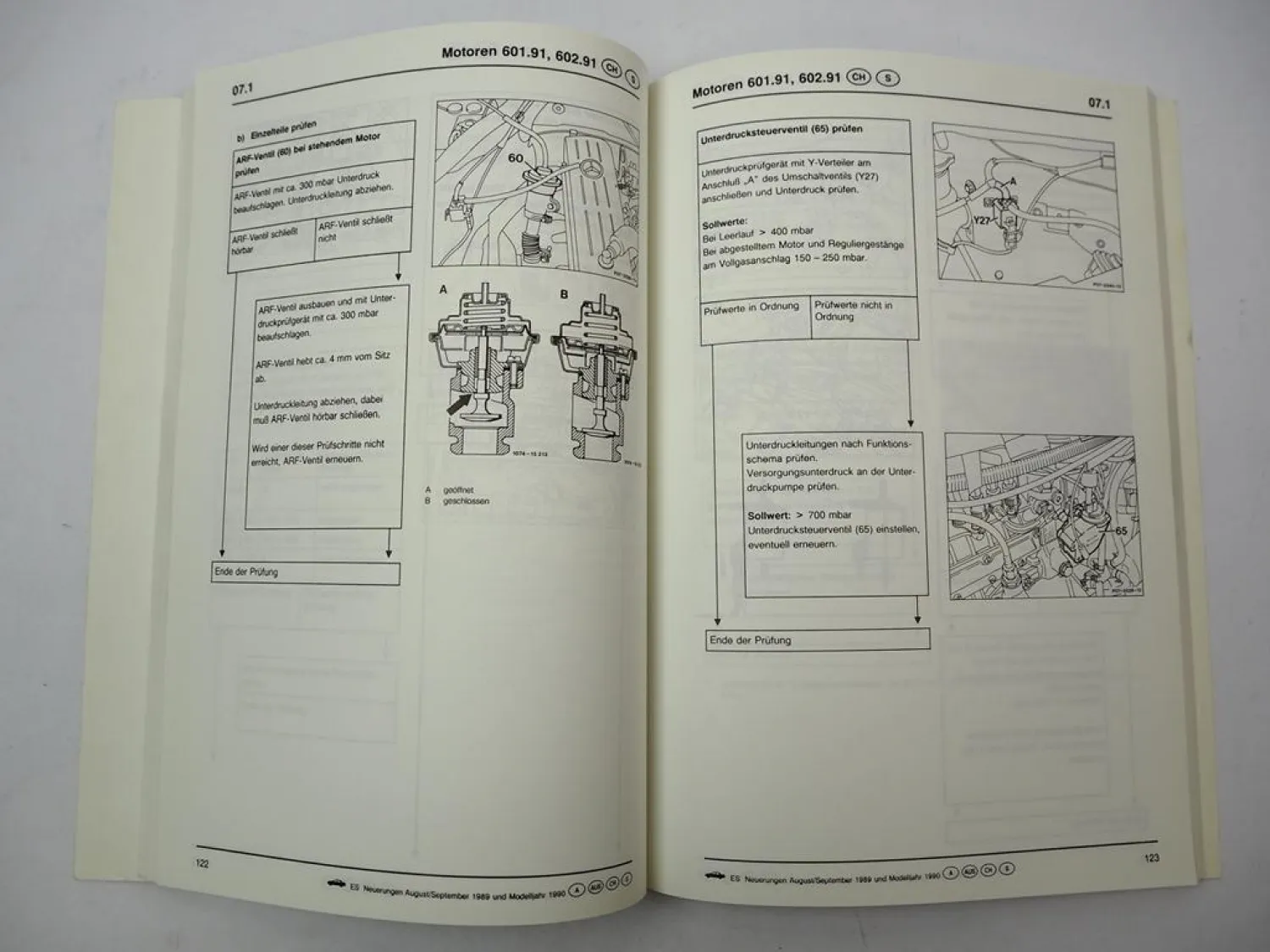 Original Mercedes Benz 124 126 201 R129 Werkstatthandbuch Neuerungen 1989
