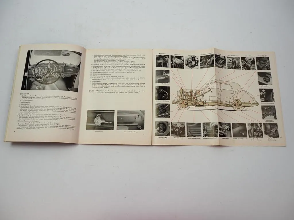 original Mercedes Benz 170 Sb W191 Bedienungsanleitung Betriebsanleitung A 1952