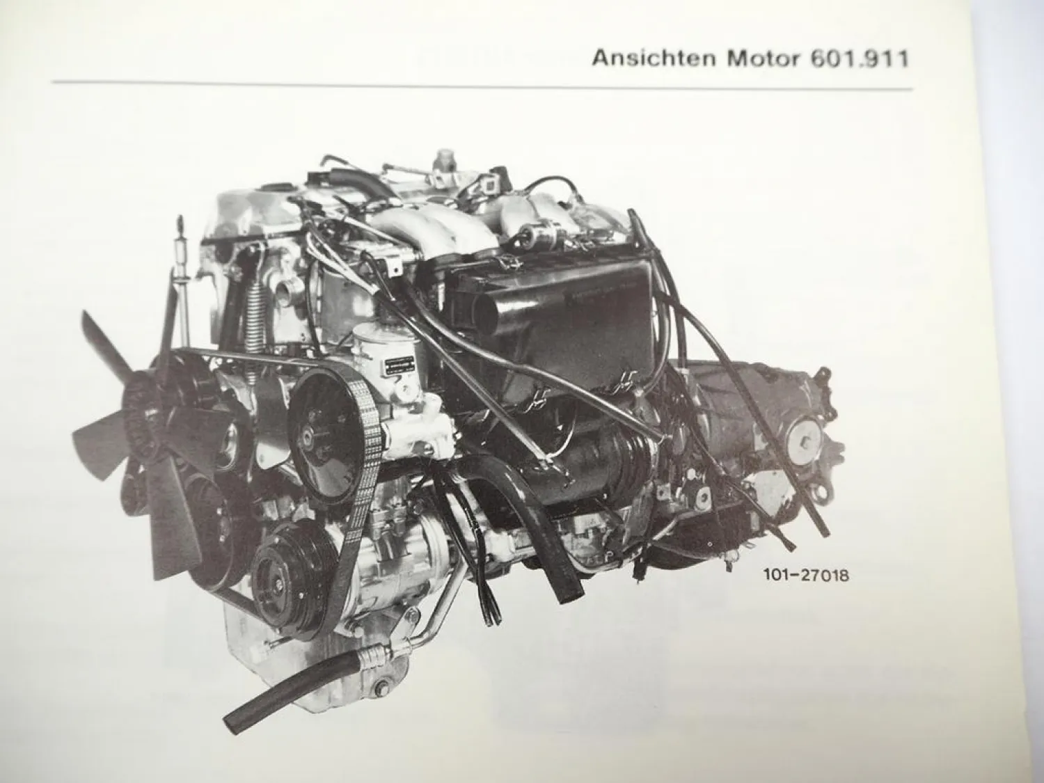 Original Mercedes Benz 190D 201 Motor 601.911 Einführungsschrift 1983