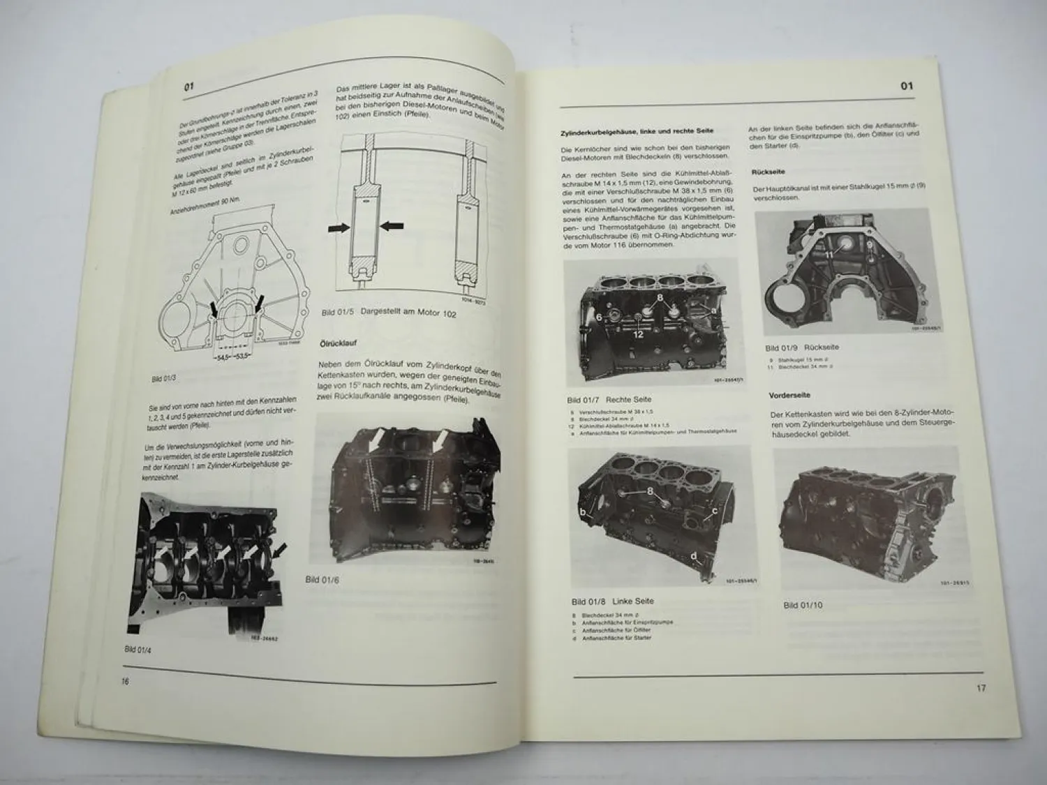 Original Mercedes Benz 190D 201 Motor 601.911 Einführungsschrift 1983