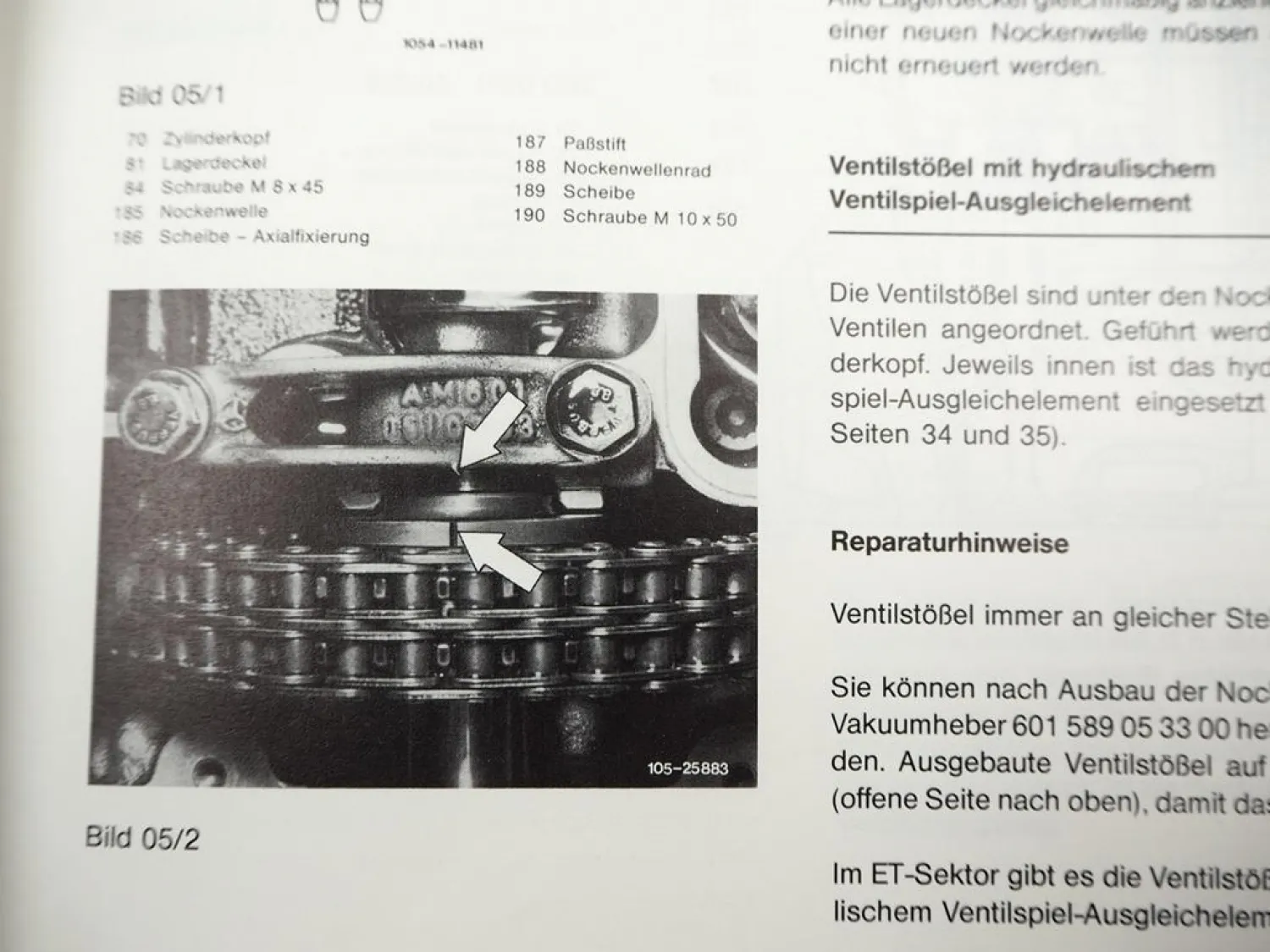 Original Mercedes Benz 190D 201 Motor 601.911 Einführungsschrift 1983