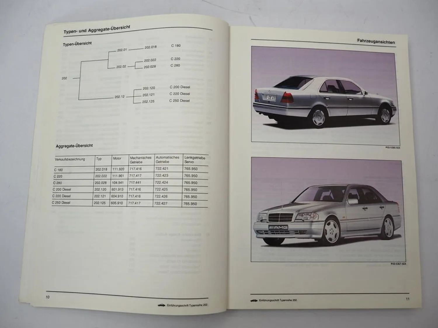 Original Mercedes-Benz Einführungsschrift Baureihe 202 C-Klasse – 04/1993