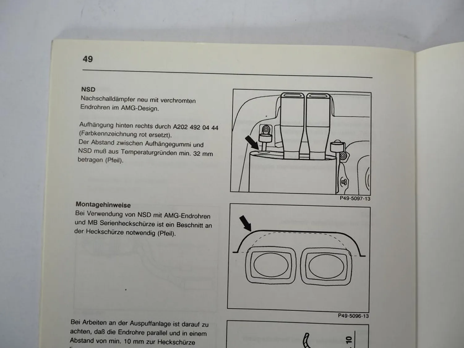 Original Mercedes-Benz Einführungsschrift C36 AMG Typ 202.028 von 1993