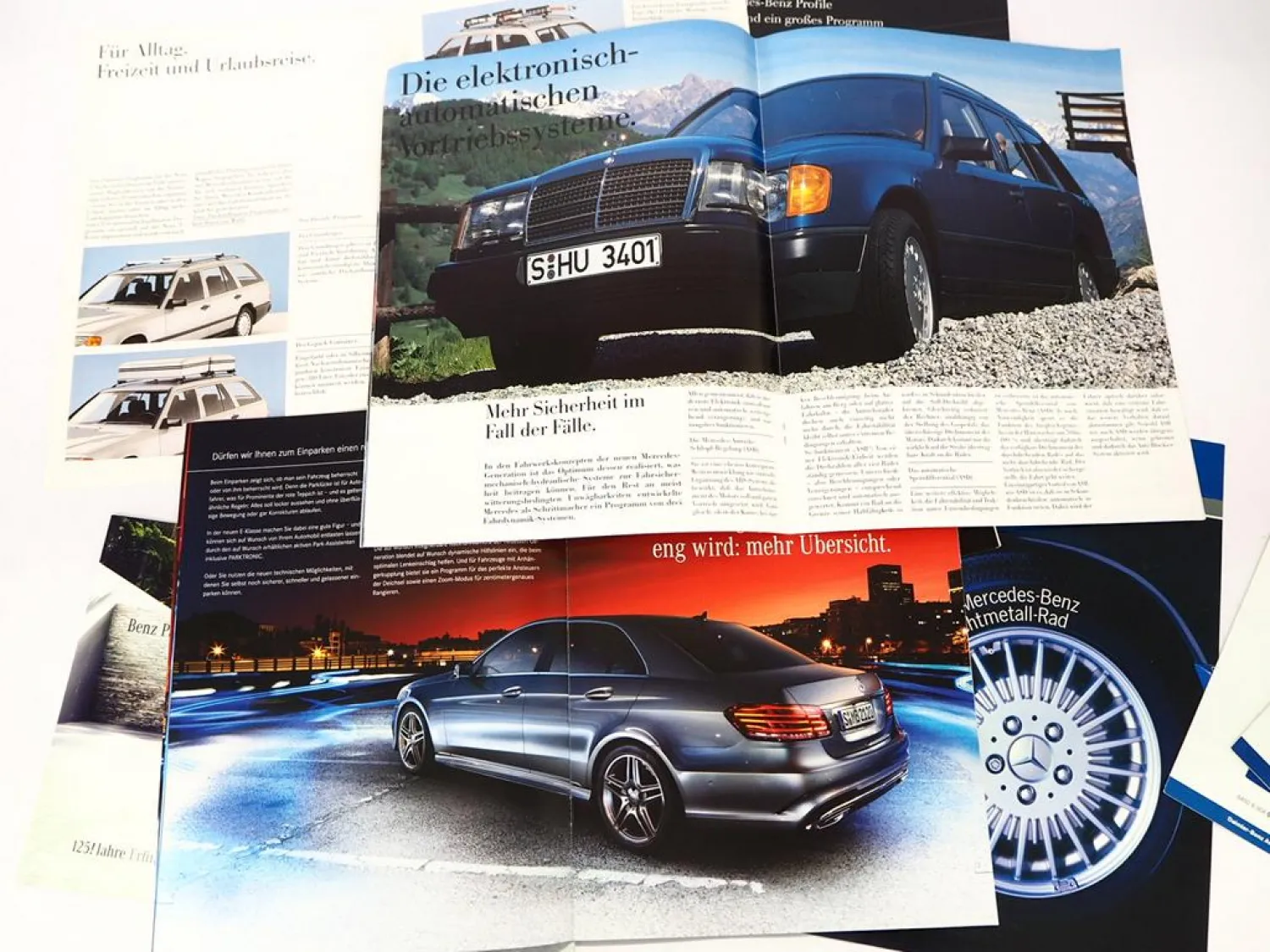 Original Mercedes-Benz Prospekte Posten – Broschüren Infomaterial 1980/2000er