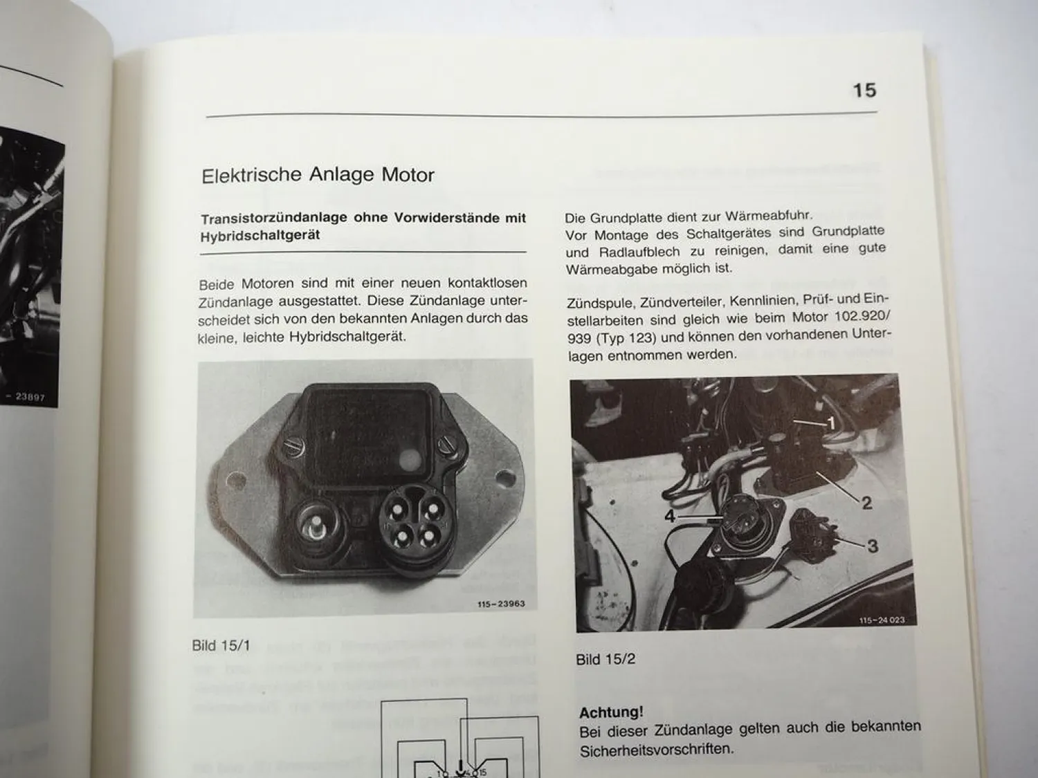 Original Mercedes Benz W201 190 190E Einführungsschrift Werkstatthandbuch 1982