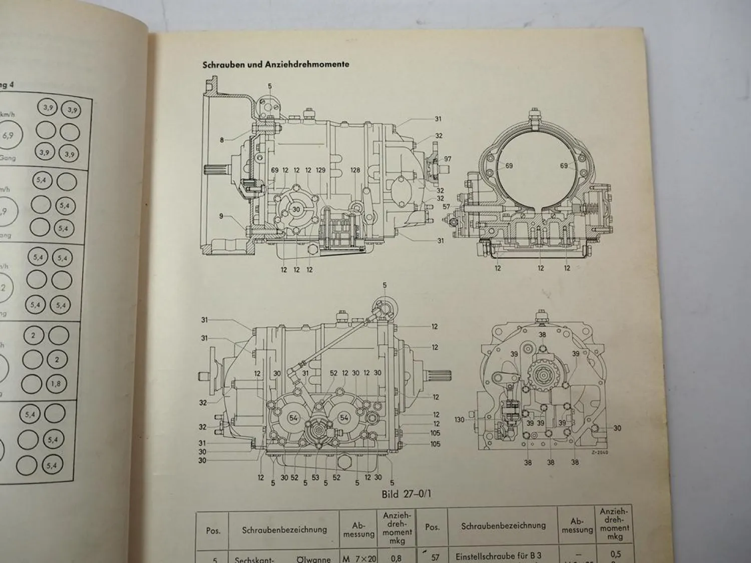 Original Mercedes-Benz Werkstatthandbuch Automatisches DB-Getriebe – 05/1966