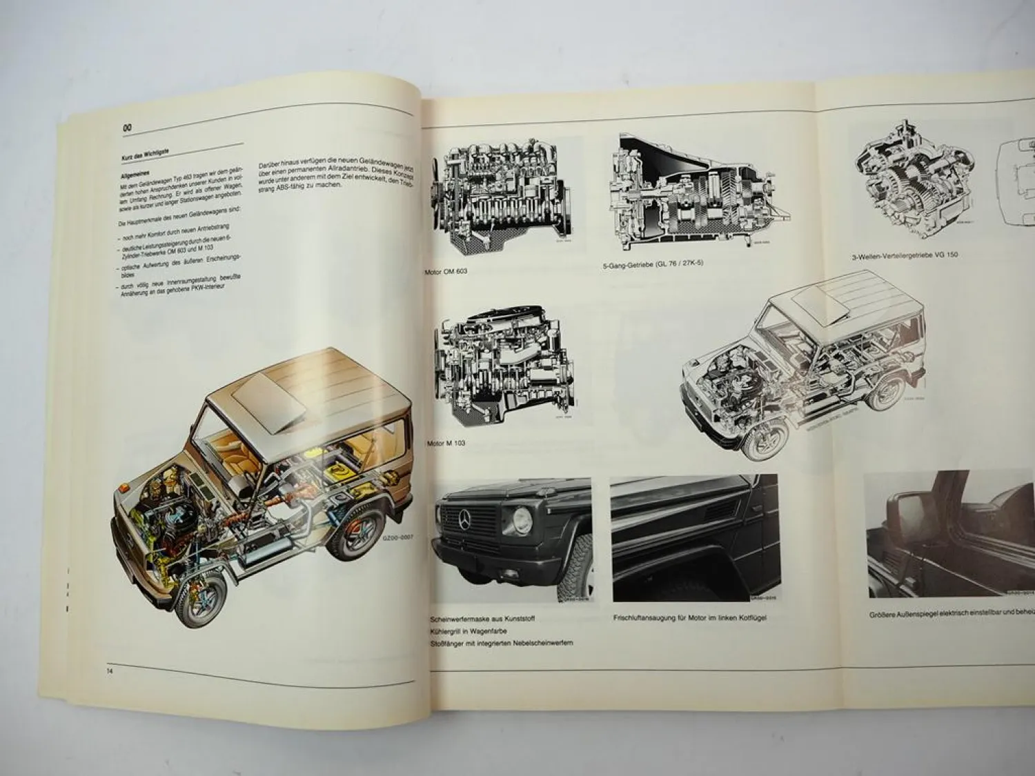 Original Mercedes-Benz Werkstatthandbuch G-Klasse Baureihe 463 – 1990