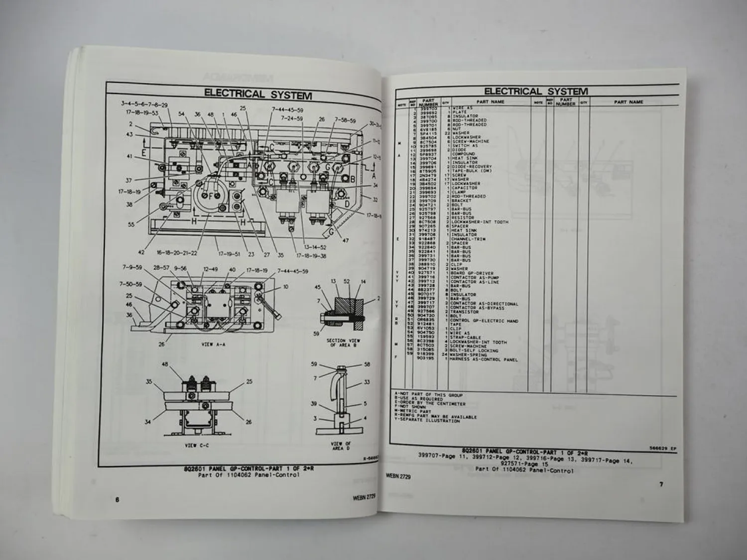 Original Mitsubishi FBS 13 15 18 Forklift Truck Parts List Ersatzteilliste 1994