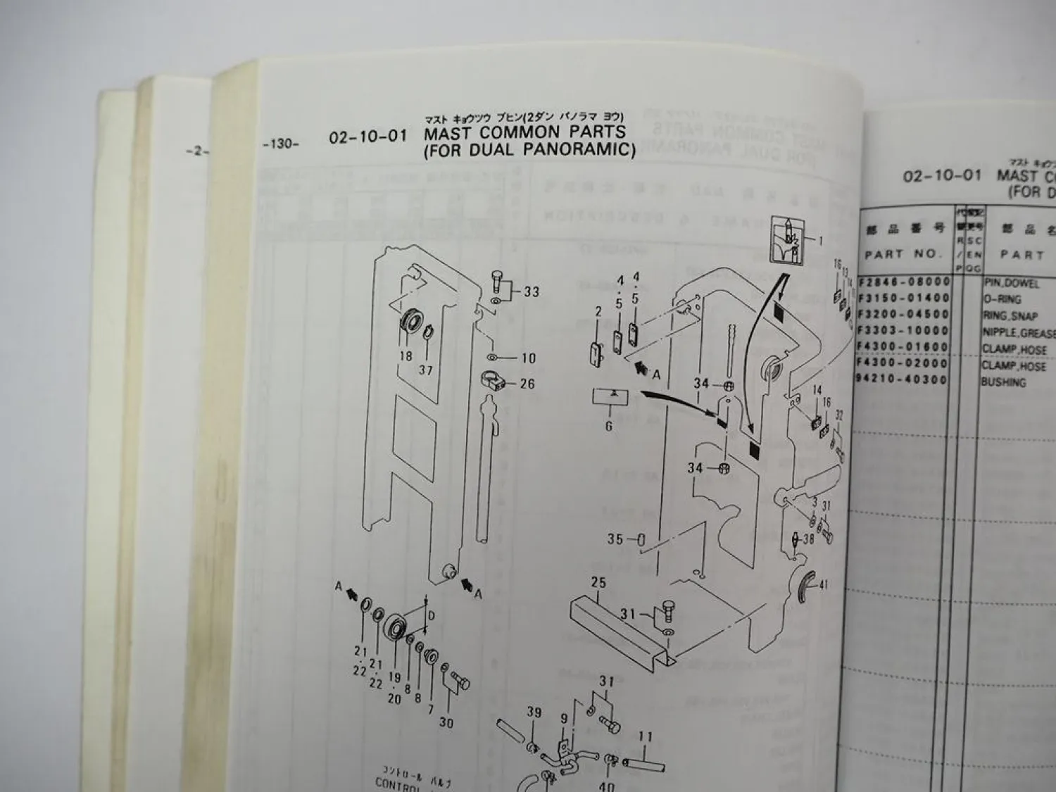 Original Mitsubishi FG FD 20 25 Forklift Truck Parts List Ersatzteilliste 1997