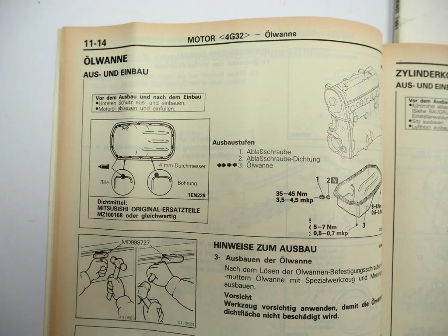Original Mitsubishi L300 II P0 ab 1991 Werkstatthandbuch Reparaturanleitung