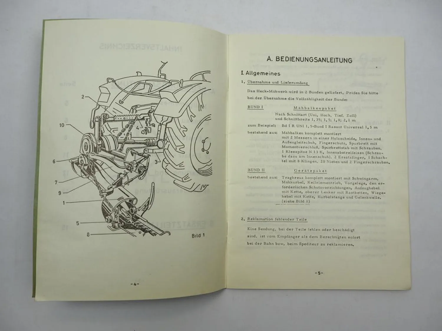 Original Mörtl 3P/2 Heckmähwerk für Schlepper Betriebsanleitung Ersatzteilliste