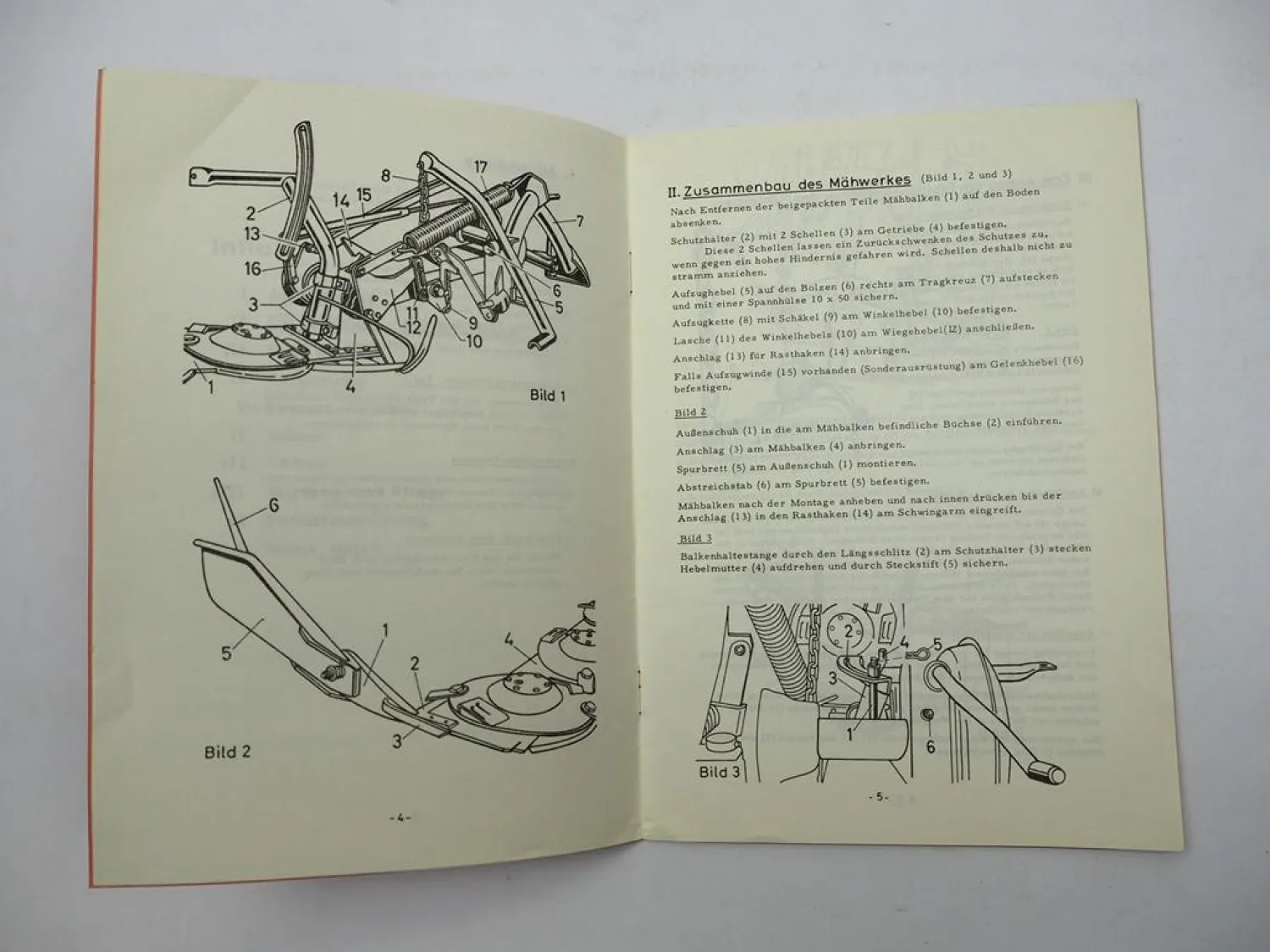 Original Mörtl KU4 Kreiselmähwerk für Schlepper Betriebsanleitung 1969