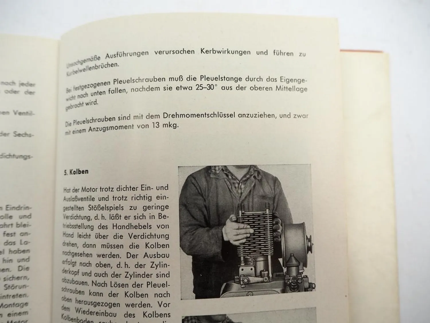 Original MWM AKD112 D V Dieselmotor Betriebsanleitung Ersatzteilliste 1956