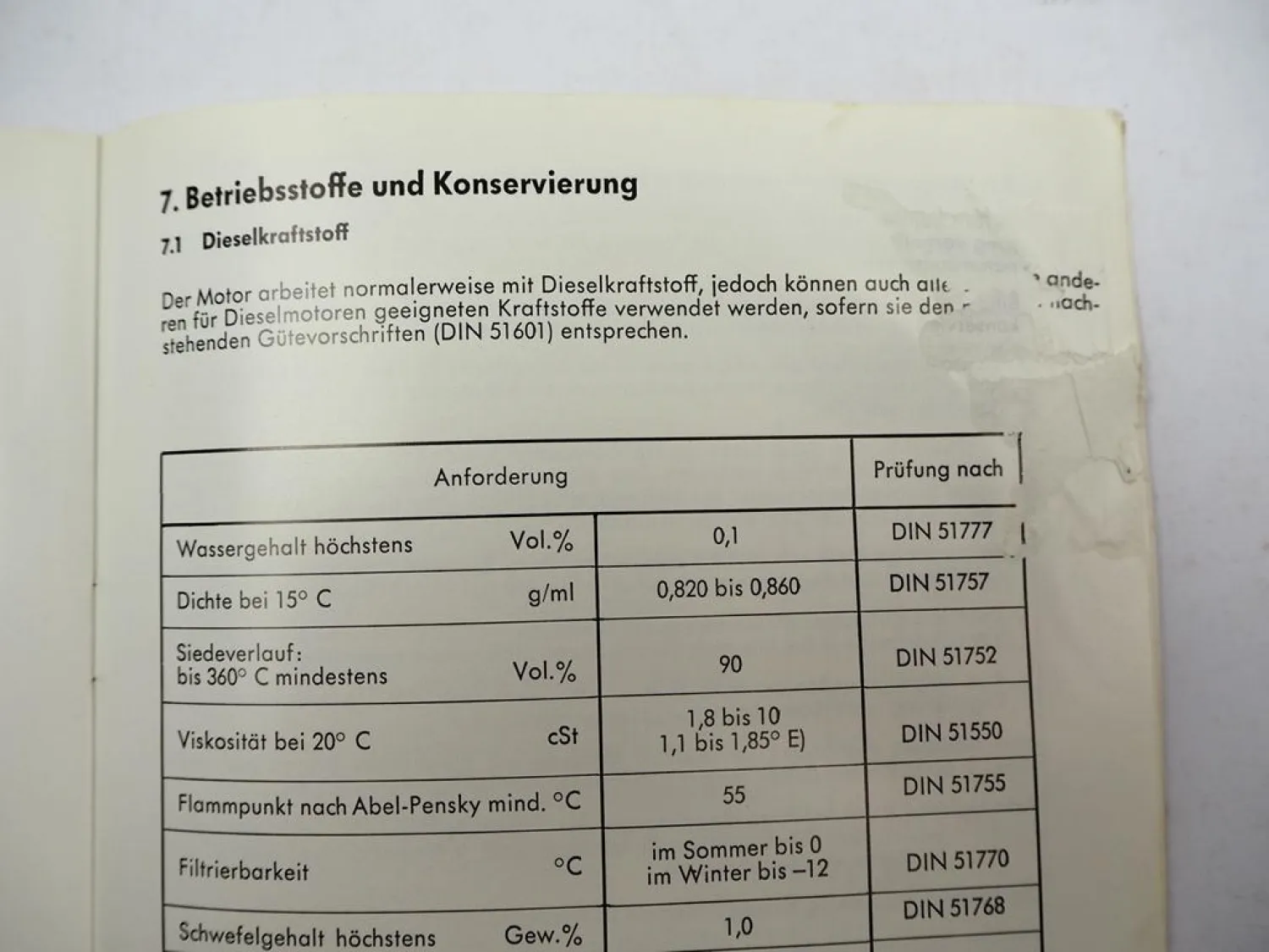 Original MWM D327 Dieselmotor Betriebsanleitung Bedienung Wartung 1970er Jahre