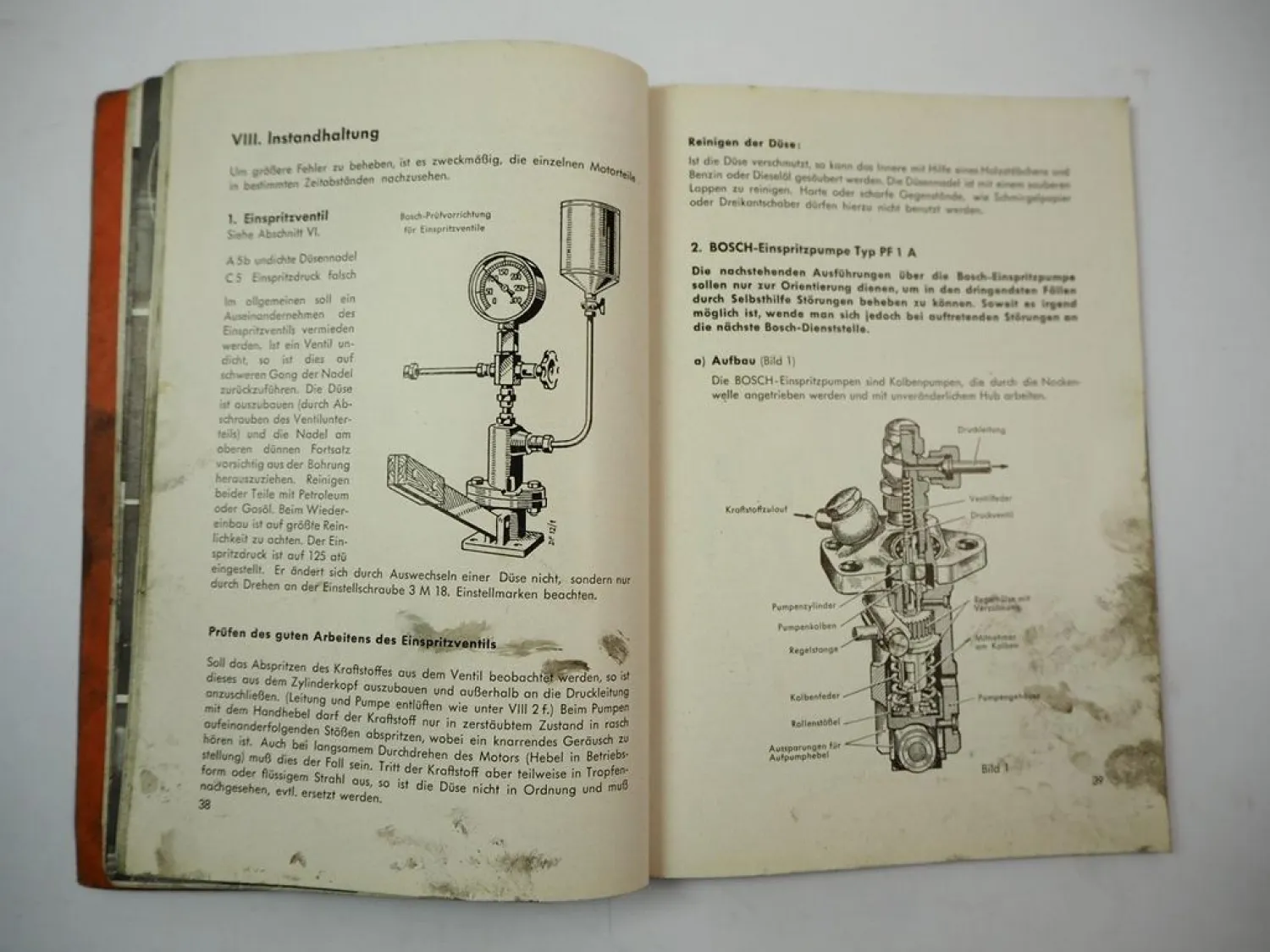 Original MWM KD12 E Z Dieselmotor Betriebsanleitung Ersatzteilliste 1952