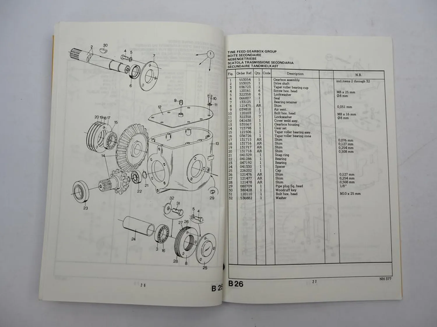 Original New Holland Hayliner 377 Baler Presse Parts List Ersatzteilliste 1979