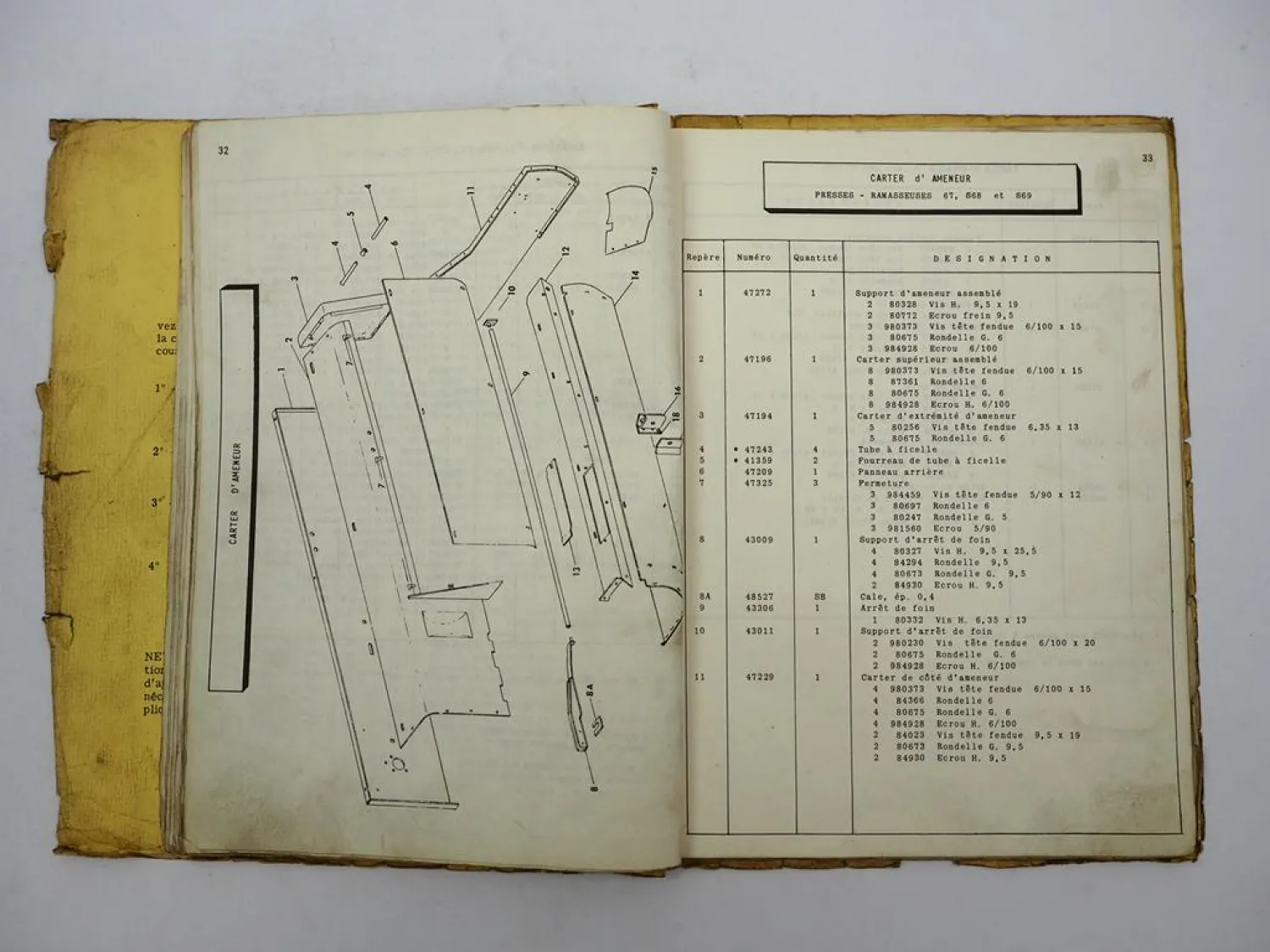 Original New Holland Super Hayliner 68 69 67 Ramasseuse Presse Catalogue pieces