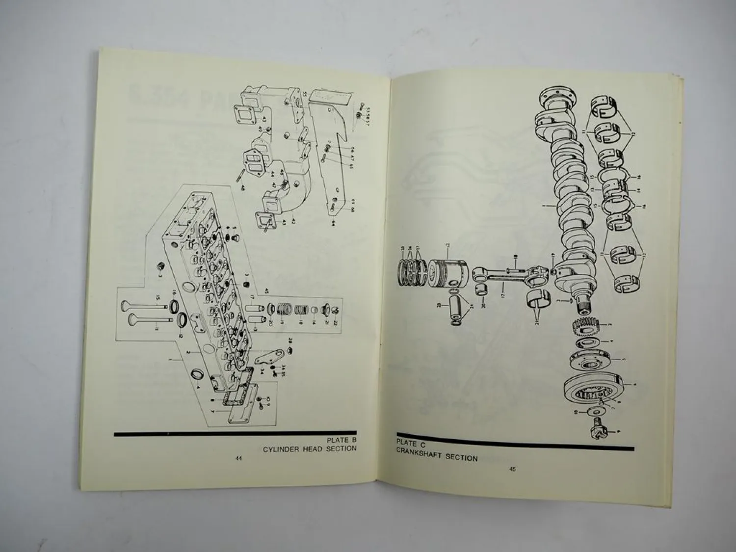 Original Perkins 6.372 T6.3543 6.3542 T6.354 6.354 Diesel Engine Handbook 1975