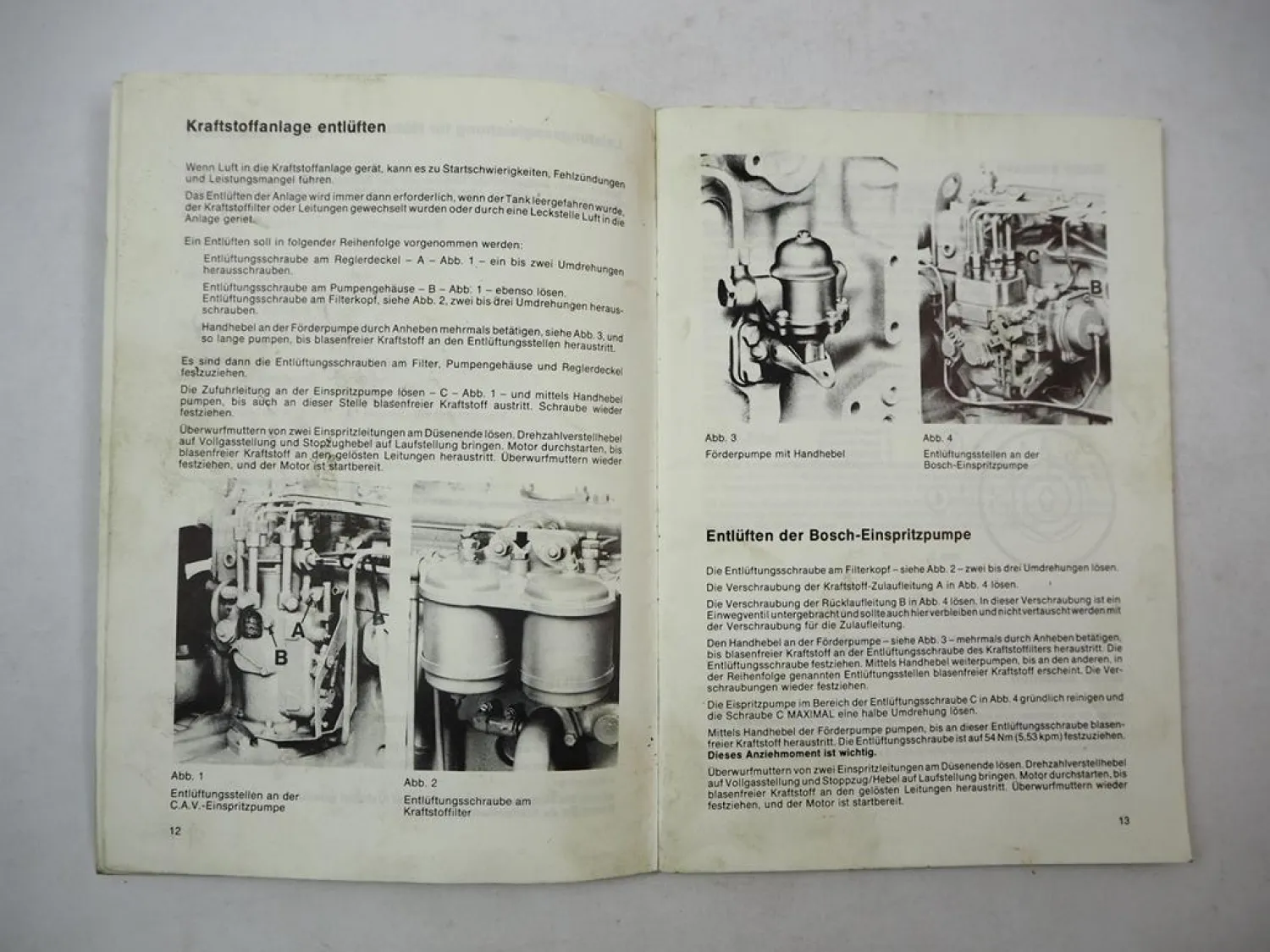 Original Perkins T6.3544 6.3544 6.3724 Dieselmotor Betriebsanleitung Wartung 1988