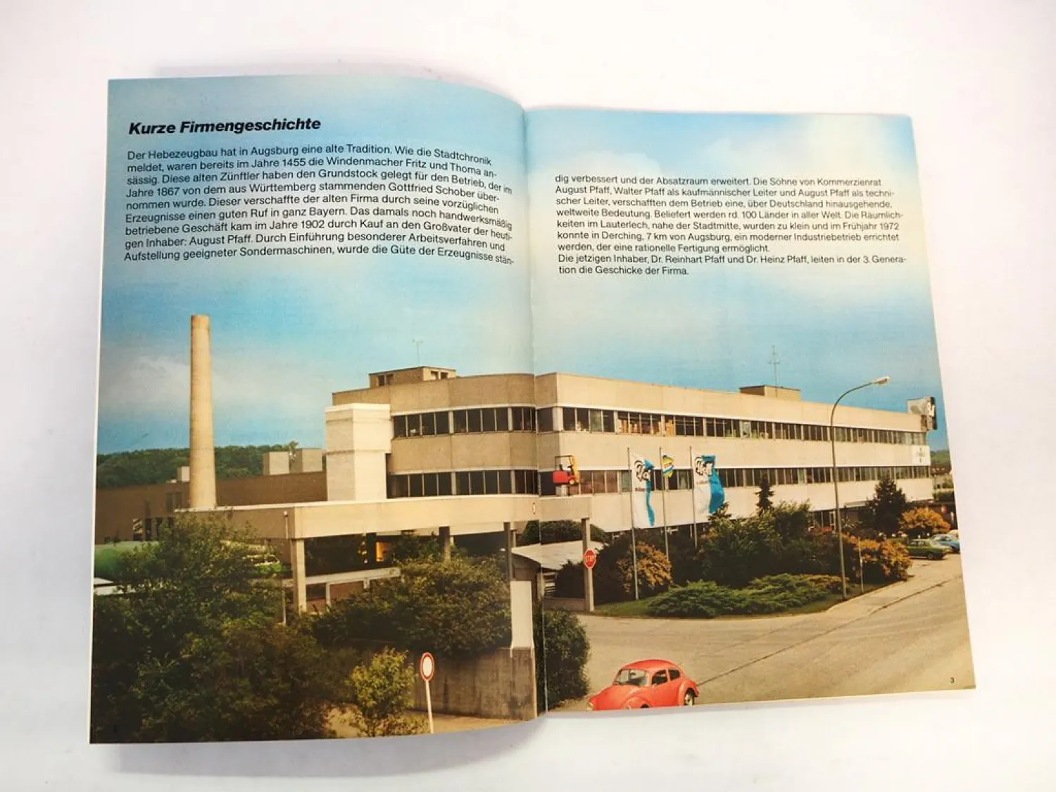 Original Pfaff silberblau Verkaufskatalog Hebezeuge Fördergeräte 1985