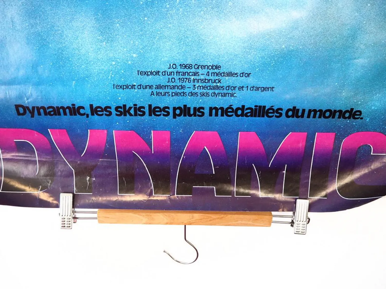 Original Plakat Dynamic Ski Grenoble 1968 Innsbruck 1976 Olympiade Wintersport